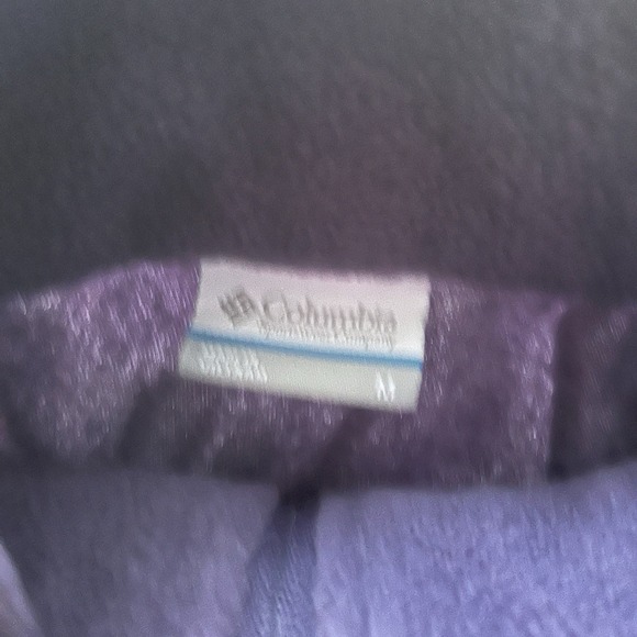 Columbia Size M Womens Purple Fleece Full Zip Jacket Winter Y2k Outdoors Soft - Picture 3 of 8